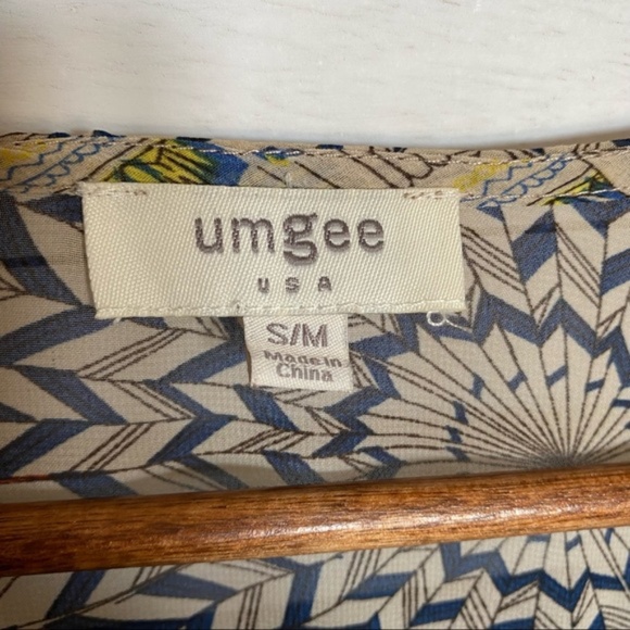 UMGEE womans dolman open cardigan short sleeve size S/M lightweight print - Picture 15 of 16